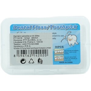 Dentální páratka s nití 30ks (12/bal 360/krt)