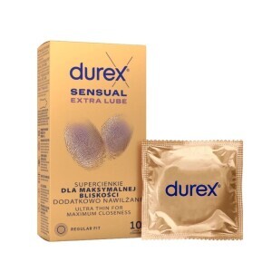Durex Kondom 10ks Sensual Extra Lube (24/bal 288/krt)