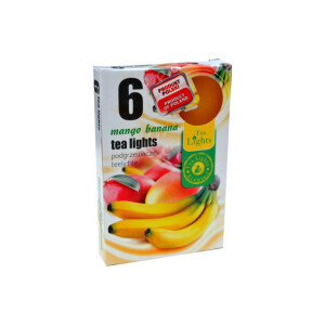 Admit Svíčka čajová 6ks Mango Banana (45/krt)