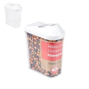 Zásobník na sypké suroviny 10,5X5,5X17 0,75Lbílá (10/krt)