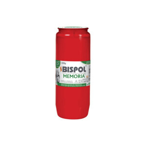 Bispol Svíčka hřbitovní olejová Memoria 3,5dni/235g Red (24/krt)