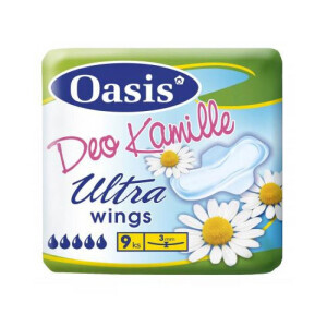 Oasis vložky Ultra wings Deo Chamomile 9ks 