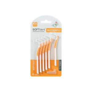 Soft Dent Mezizubní kartáčky Butterfly "L" 6ks XS (12/krt)