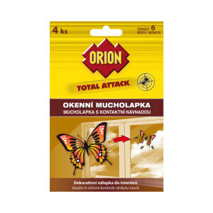 Orion total attack 4ks okenní mucholapka (12/krt)