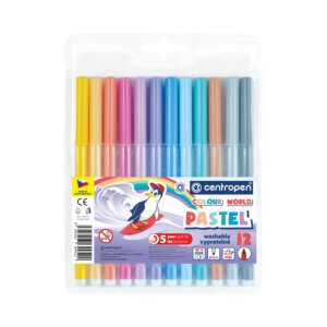 Centropen Fixy Colour World Pastel 12ks (24/krt)