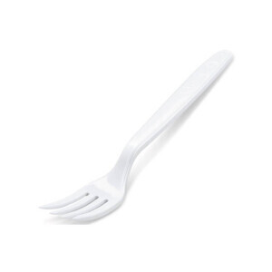 Vidlička plast PP 18cm/10ks White (130/krt)