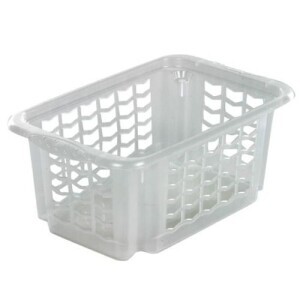 otočné stohovací koše 30x20x13 transp. (10/krt)