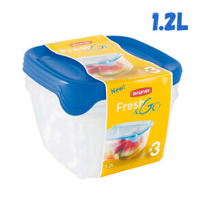 Curver Sada dózy plast 3ks 1.2L (6/krt)