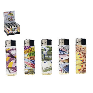 PROF Zapalovač Elektronic Bank notes (50/bal)