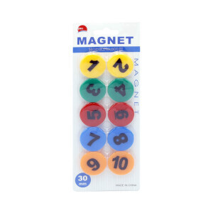 Magnety čísla 10ks (10/bal 400/krt)