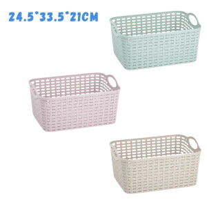P.Forte Košík plast Rattan 11,9L Surt (12/bal)