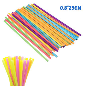 Slámky 0,8*25cm 150ks hygienicky balená (25/krt)