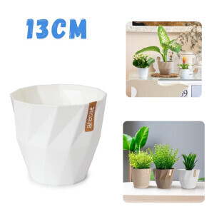 P.Forte Květináč Quartz 13cm Blanco Roto (12/bal)