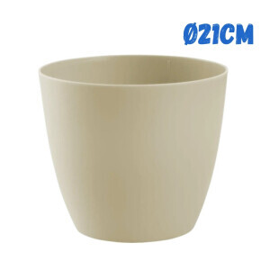 Květináč Ella mat Ø21cm popelavě šedá (7/krt)