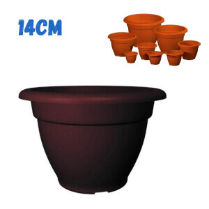 Květináč Venezia 14cm hnědá (25/bal)