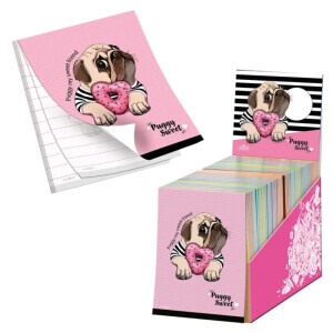 Argus Zápisník trhací 9*12cm Puggy (48/bal)