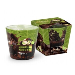 Bartek 115g Svíčka ve skle Dubai Chocolate (12/krt)