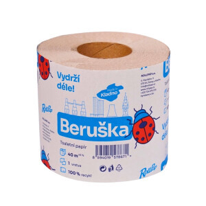 Beruška Toaletní papír 1-vrstvý 40m (64/bal)