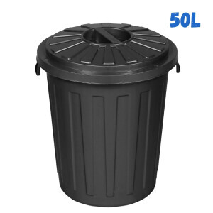 Odpadkový koš+víkem grafit 50L(6/krt)