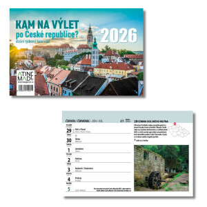 Atinemade Kalendář Kam na výlet (10/krt)
