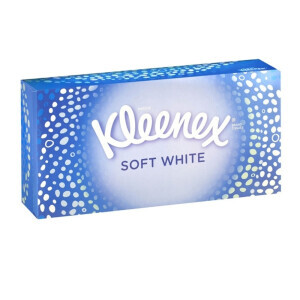 Kleenex box papír.kapesník 70ks 2-vrstvý Soft White (24/krt)