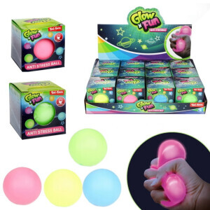 Glow N Fun Antistresová hračka svítí ve tmě (12/bal 48/krt)
