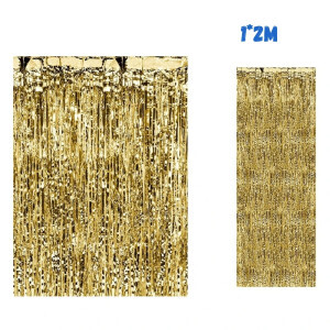Party závěs 1*2m Gold (12/bal 300/krt)