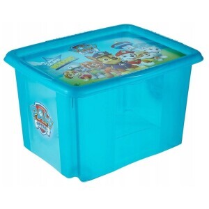 Úložný box modrá-průhl. 30L(5/krt)