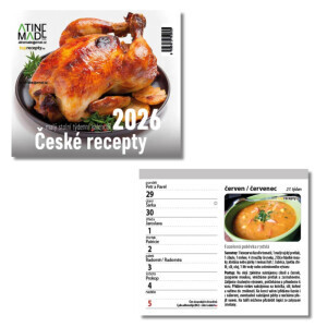 Atinemade Kalendář České recepty (10/krt)