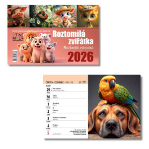 Atinemade Kalendář Roztomilá zvířátka (10/krt)