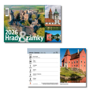 Atinemade Kalendář Hrady a zámky (10/krt)