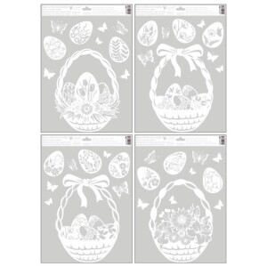 Velikonoční okenní fólie 30*42cm košík (80/bal 240/krt)