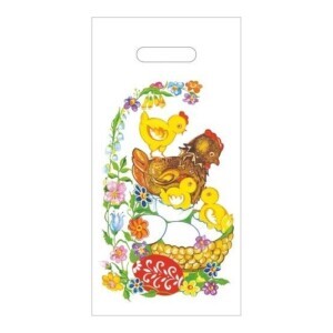 Lika Taška igelitová Velikonoční 20*40 Slepice (100/bal)