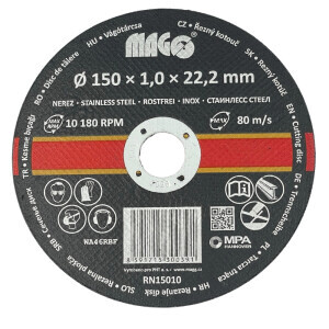 Řezný kotouč na nerez 150x1,0x22,2mm (5/bal 50/krt)