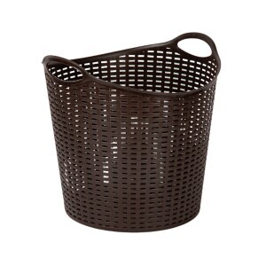 P.Forte Košík plast Rattan 27,5l Wengue (6/bal)