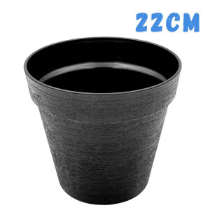 Květináč Loft Ø22 Black(20/bal)