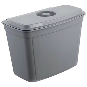 Závěsný koš+víkem šedá 4L(4/krt)