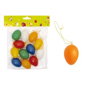 MFP Vajíčka plast 4cm/12ks MIX (180/krt)