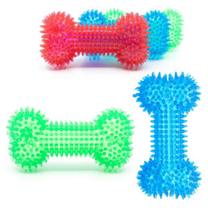 Hračka pro psy svítící kost 8cm (6/bal 144/krt)