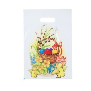 Lika Taška igelitová Velikonoční 25*35 Velikonoční koleda (100/bal)