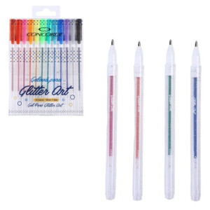 Concorde Pero gel. Neon Glitter Art 1,0mm 12ks (12/bal 144/krt)