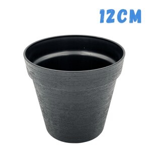 Květináč Loft Ø12 Black(26/bal)