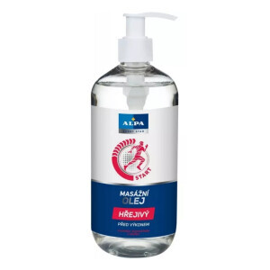 Alpa 500ml masážní olej hřejivý (6/krt)
