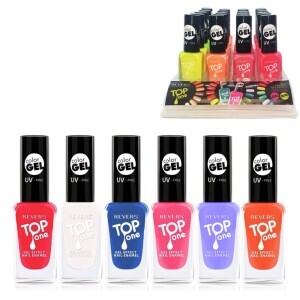 Revers Nail polish Top One 10ml set I (20/bal 360/krt)