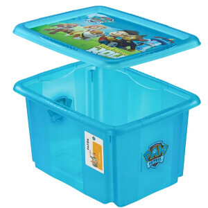 Úložný box modrá-průhl. 15L(5/krt)