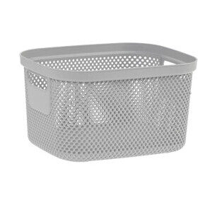 Úložný koš rattan 27x21,5x15 6L šedá (6/krt)