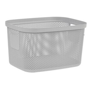 Úložný koš rattan 38x28,5x22,5 18L šedá (6/krt)