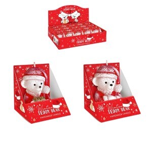Bartek Svíčka Christmas Figure Winter Teddy Bear 75 (20/krt)