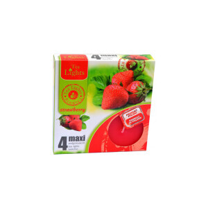 Admit Svíčka čajová Maxi 4ks Strawberry (10/bal)