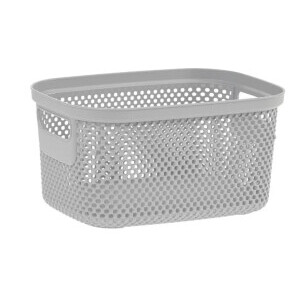 Úložný koš rattan 23,5x17x12 3,5L šedá (6/krt)